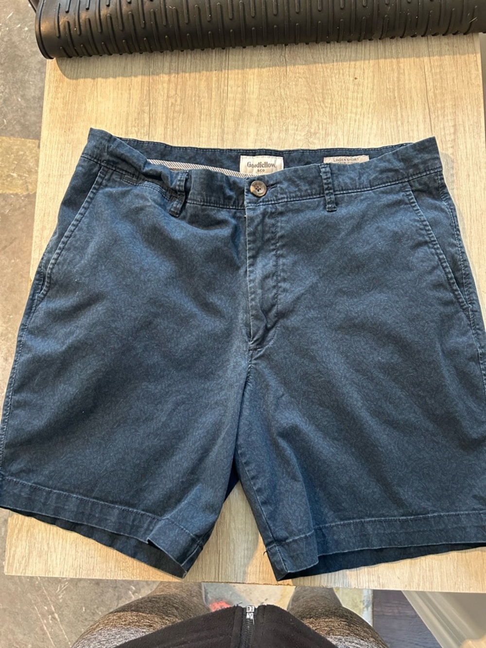 Goodfellow & Co Men's Dark Navy Flat-Front Chino Shorts